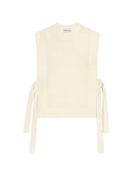 Dzianinowy top Bompard z kapturem