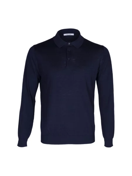 Jedwabny sweter Kangra niebieski