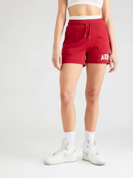 AÉROPOSTALE Pantaloni rubiniu alb