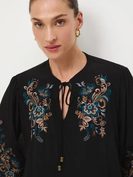 Блузка Medicine з аплікацією чорний