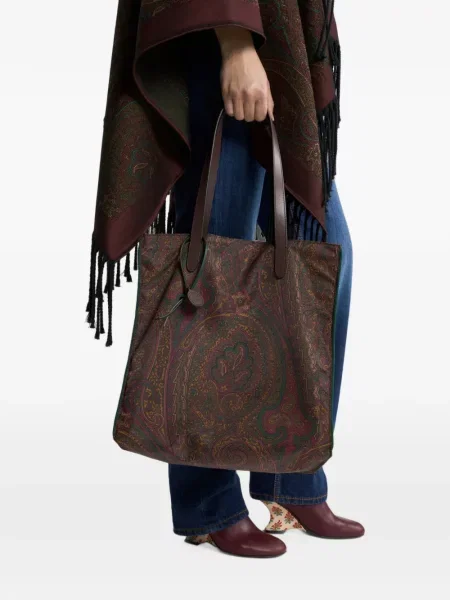 Geantă shopper Etro maro