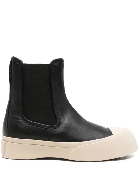 Botine Marni din piele negru