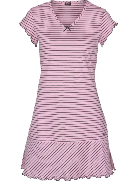 H.I.S Spalna srajca roza črna