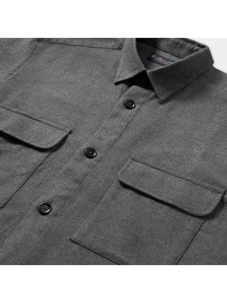 Koszula Brooks Brothers flanelowa szara