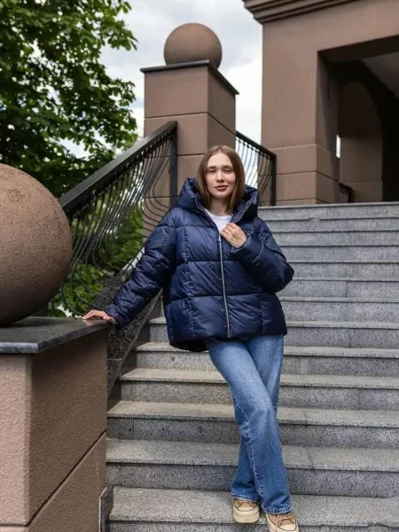 Пуховик UVENTUM синій