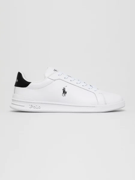 Polo Ralph Lauren Ghete de piele alb