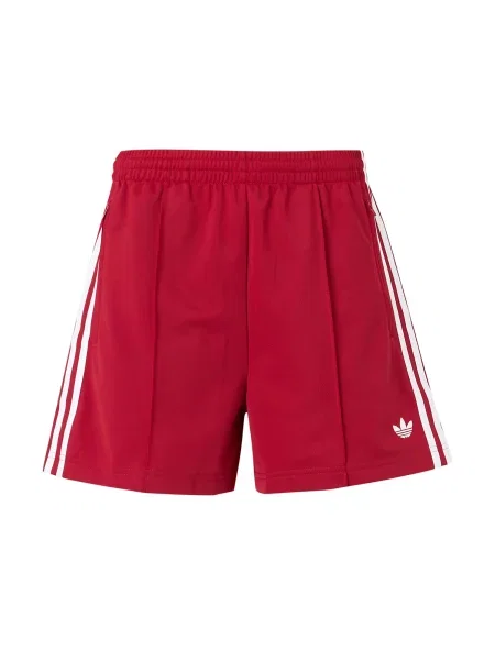 ADIDAS ORIGINALS Hlače Firebird Classic hrđavo crvena bijela