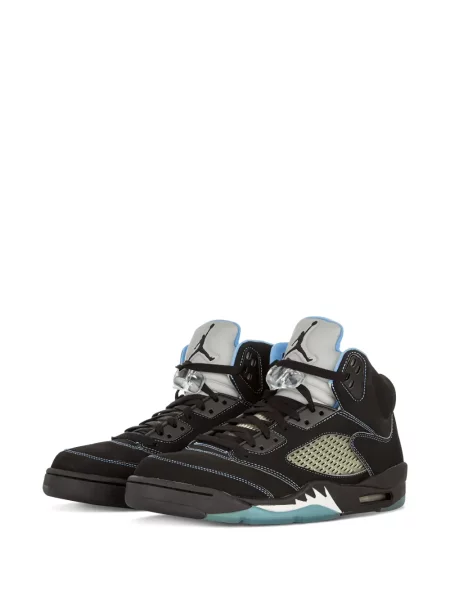 Sneakerși Jordan din piele de căprioară negru