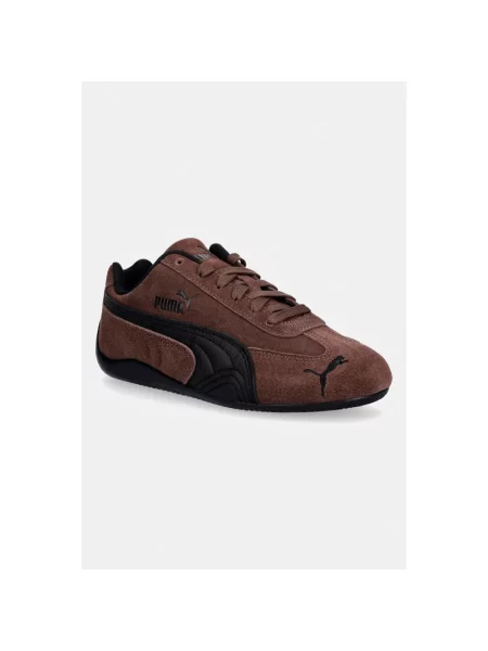 Sneakersy Puma skórzane brązowe