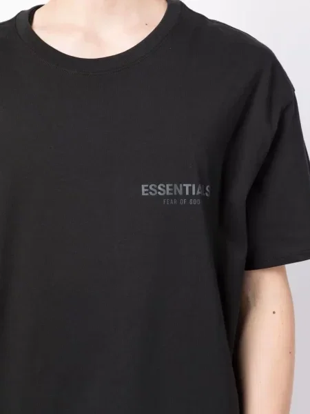 Μπλούζα Fear Of God Essentials με σχέδιο μαύρο