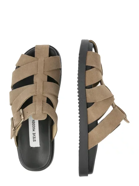 Steve Madden papuci cu degetele acoperite de femei din nubuc Mamba bej