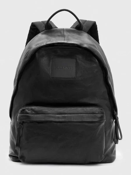 Rucsac Allsaints din piele negru