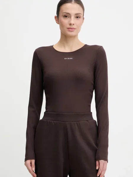 Guess longsleeve NAT brązowa
