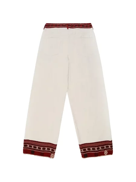 Pantaloni Maison Hotel cu broderie