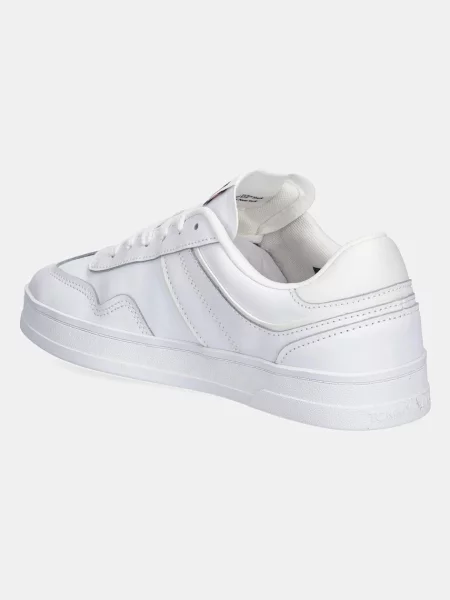 Bőr sportcipő Tommy Jeans fehér
