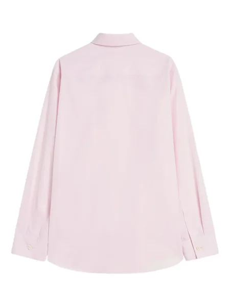 Cămașă Jil Sander din poplin lungă roz