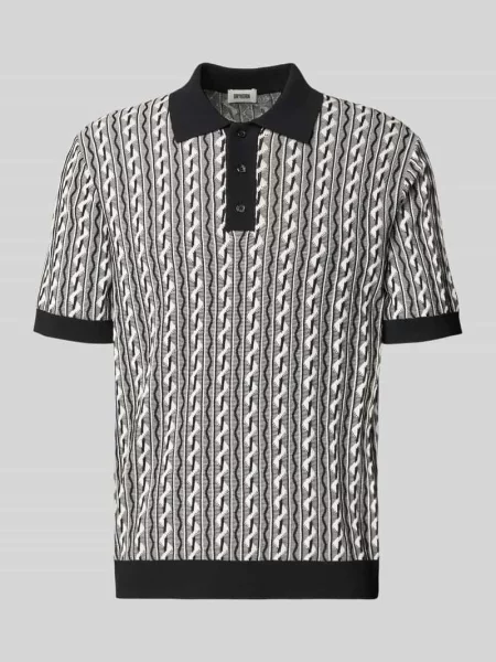 Koszulka polo w kroju regular fit z kołnierzykiem polo model Tamian' Drykorn czarne