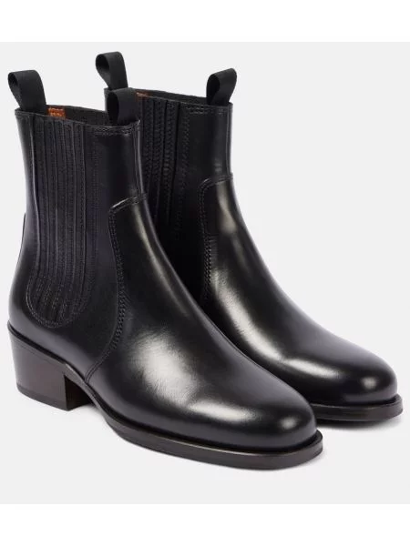 Botine chelsea Lemaire din piele negru