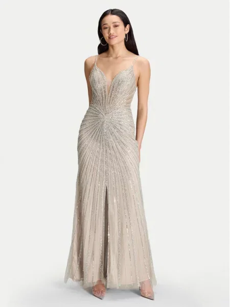 Hey Kyla Večerna obleka srebrna