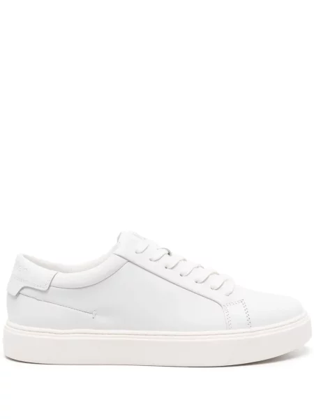 Sneakerși Calvin Klein din piele alb