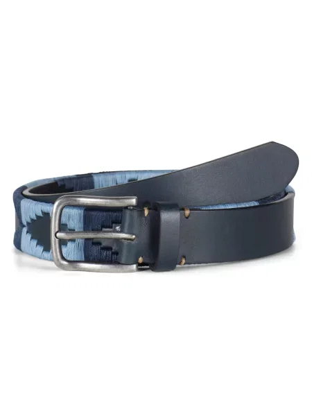 Pasek Howard London skórzany niebieski