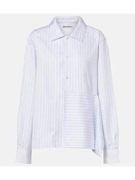 Cămașă Jw Anderson cu dungi din poplin alb
