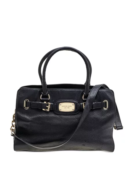 Geantă shopper Michael Michael Kors cu autograf negru