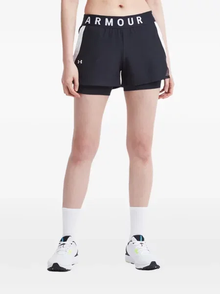 Pantaloni scurți Under Armour cu imagine negru
