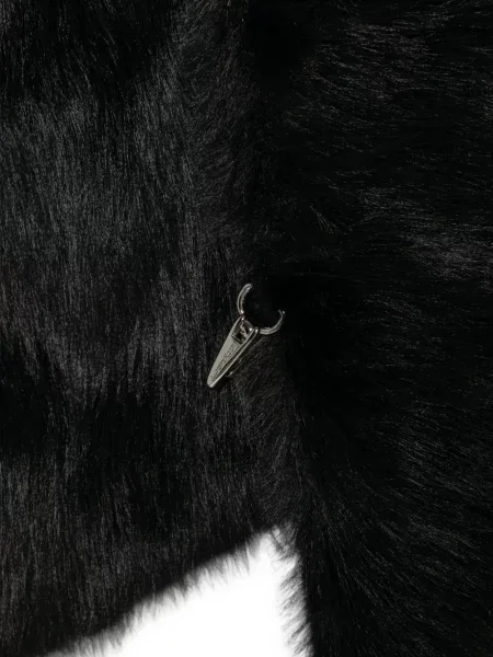 Fular Simone Rocha cu blană negru