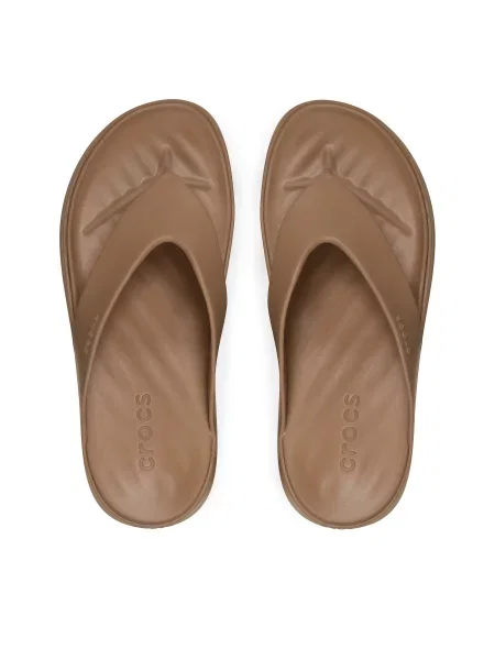 Žabky Crocs Getaway Platform Flip hnedá