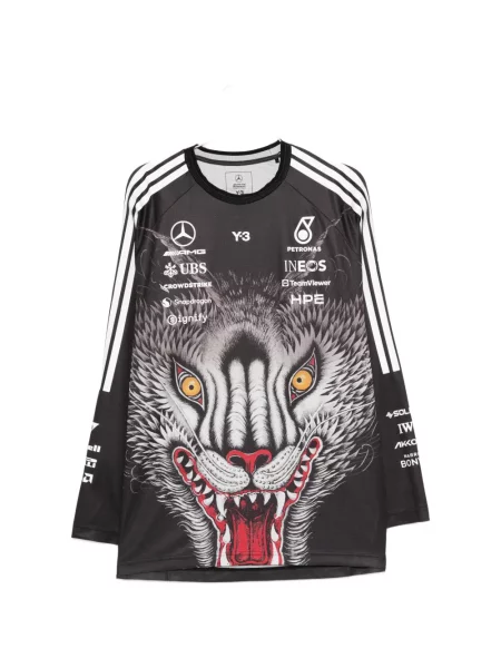 Cămașă Y-3 cu dungi negru