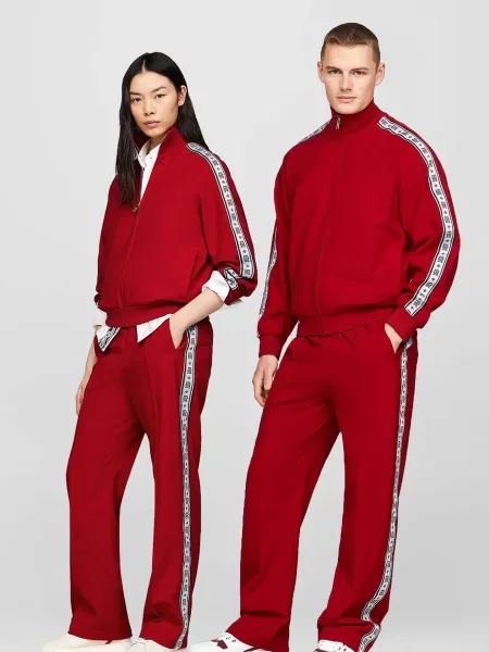 Дитячі штани Tommy Hilfiger червоні