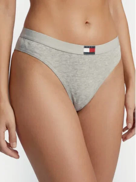 Tommy Hilfiger Underwear Tangá námornícka modrá / sivá melírovaná / červená čierna