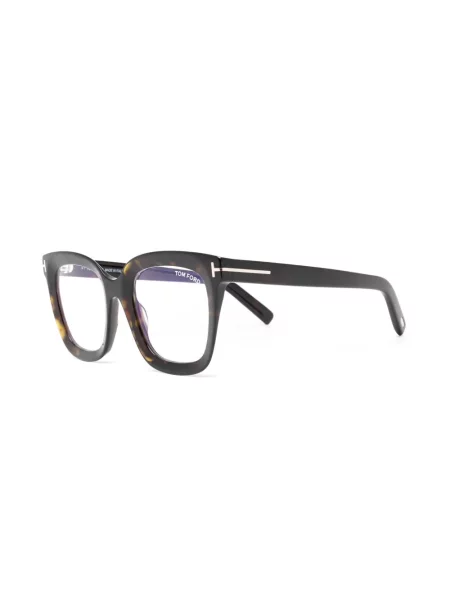 Saulės akiniai Tom Ford Eyewear su autografu ruda