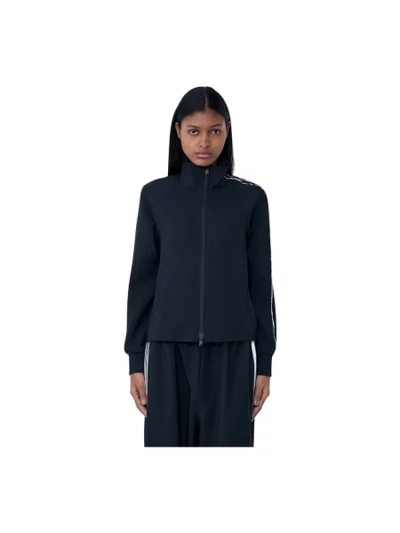 Kurtka Y-3 w paski do biegania czarna