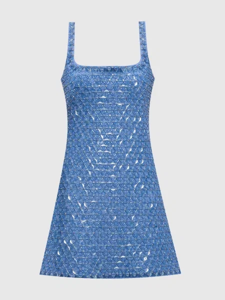 Сукня Ziva з кристалами Simkhai блакитна