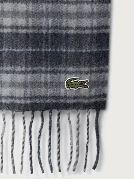 Lacoste fular cu lână gri