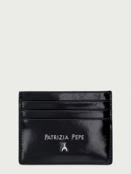 Patrizia Pepe etui za kartice usnjeni črna