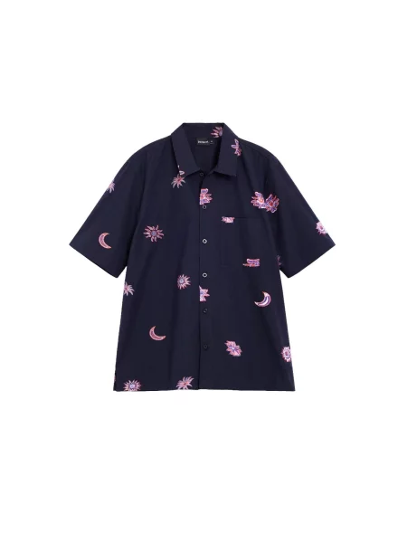 Desigual Cămașă roz negru