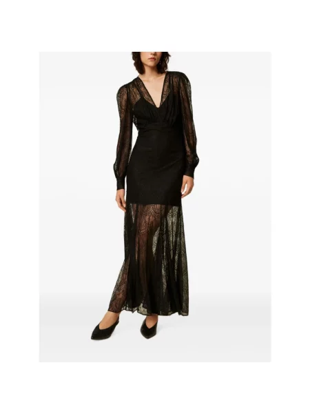 Sukienka maxi Twinset czarna