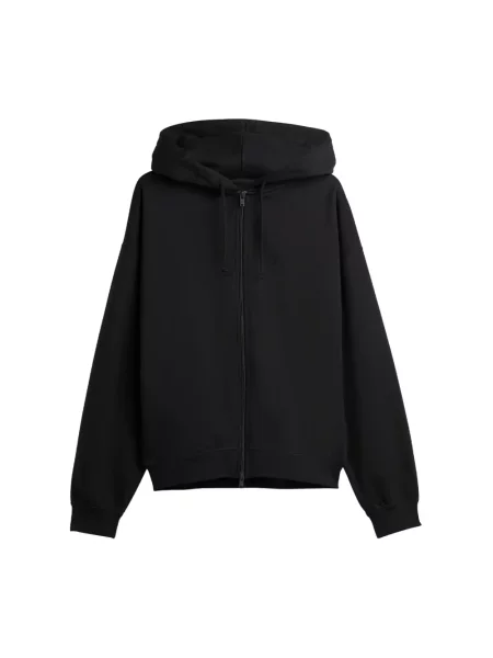 Dzianinowa bluza z kapturem Y-3 czarna