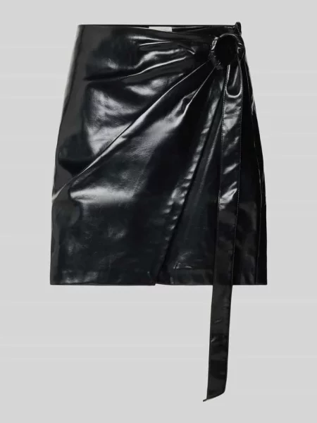 Spódnica mini z materiału skóropodobnego Leger By Lena Gercke czarna