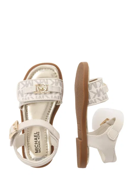Michael Kors Kids Sandále KIERAN krémová / čierna biela