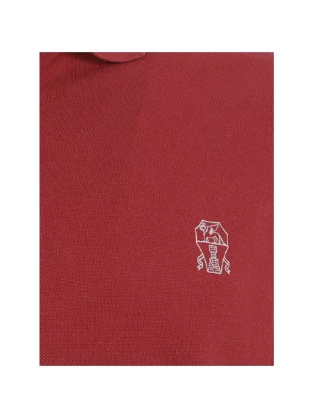 Koszulka polo Brunello Cucinelli czerwona
