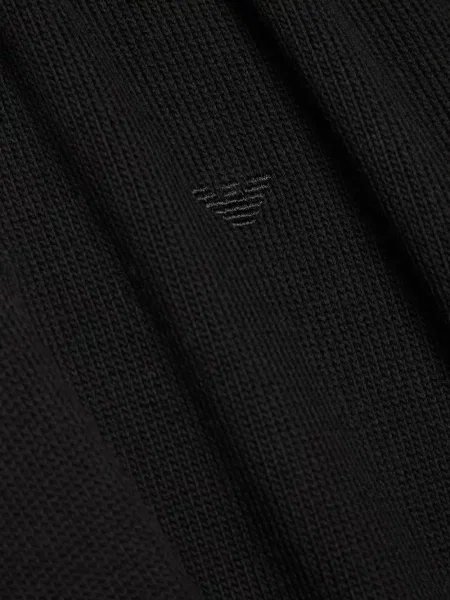 Пуловер Emporio Armani бродиран черно