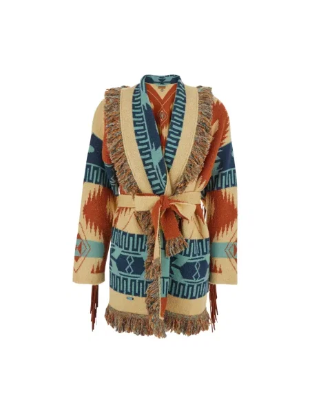 Wielobarwność kardigan Alanui złoty