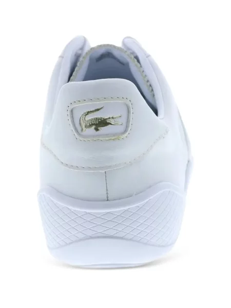 Fűzős bőr sneaker Lacoste fehér