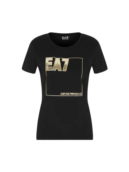 Koszulka Emporio Armani Ea7 z autografem czarna