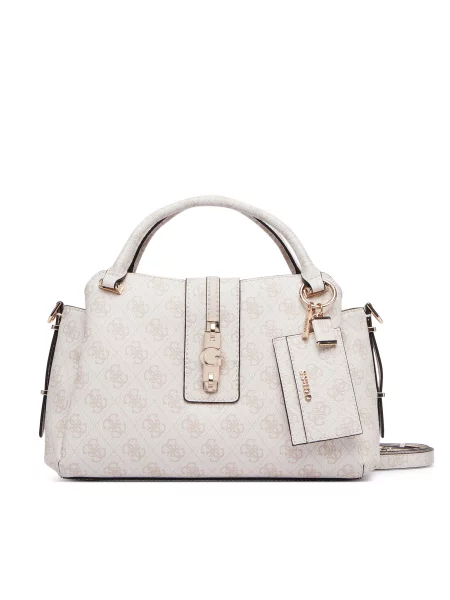 Guess Táska Yvonne Logo Krém
