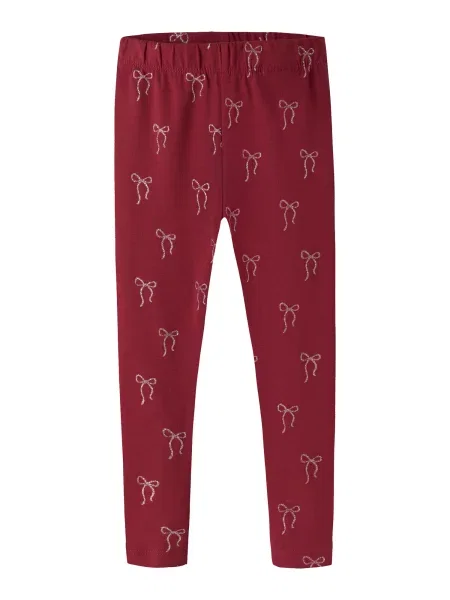 NAME IT Leggings NMFRi pal / roşu închis roz